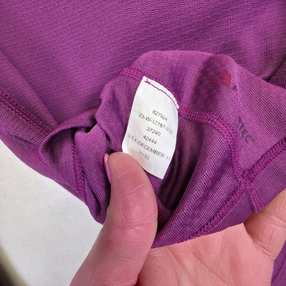 REI Quarter Zip Pullover Top Womens S Purple Athleisure Outdoor Hiking Primaloft - Picture 13 of 15